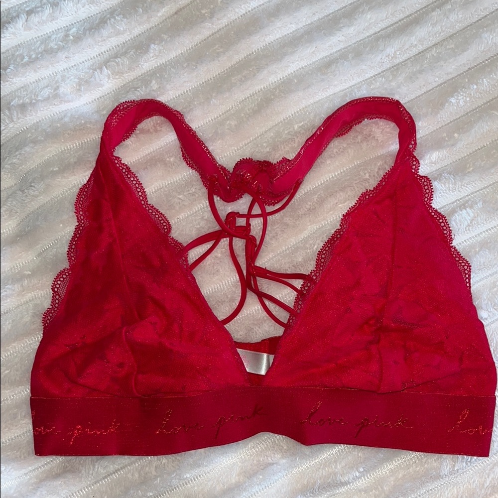 PINK Lace Brallete